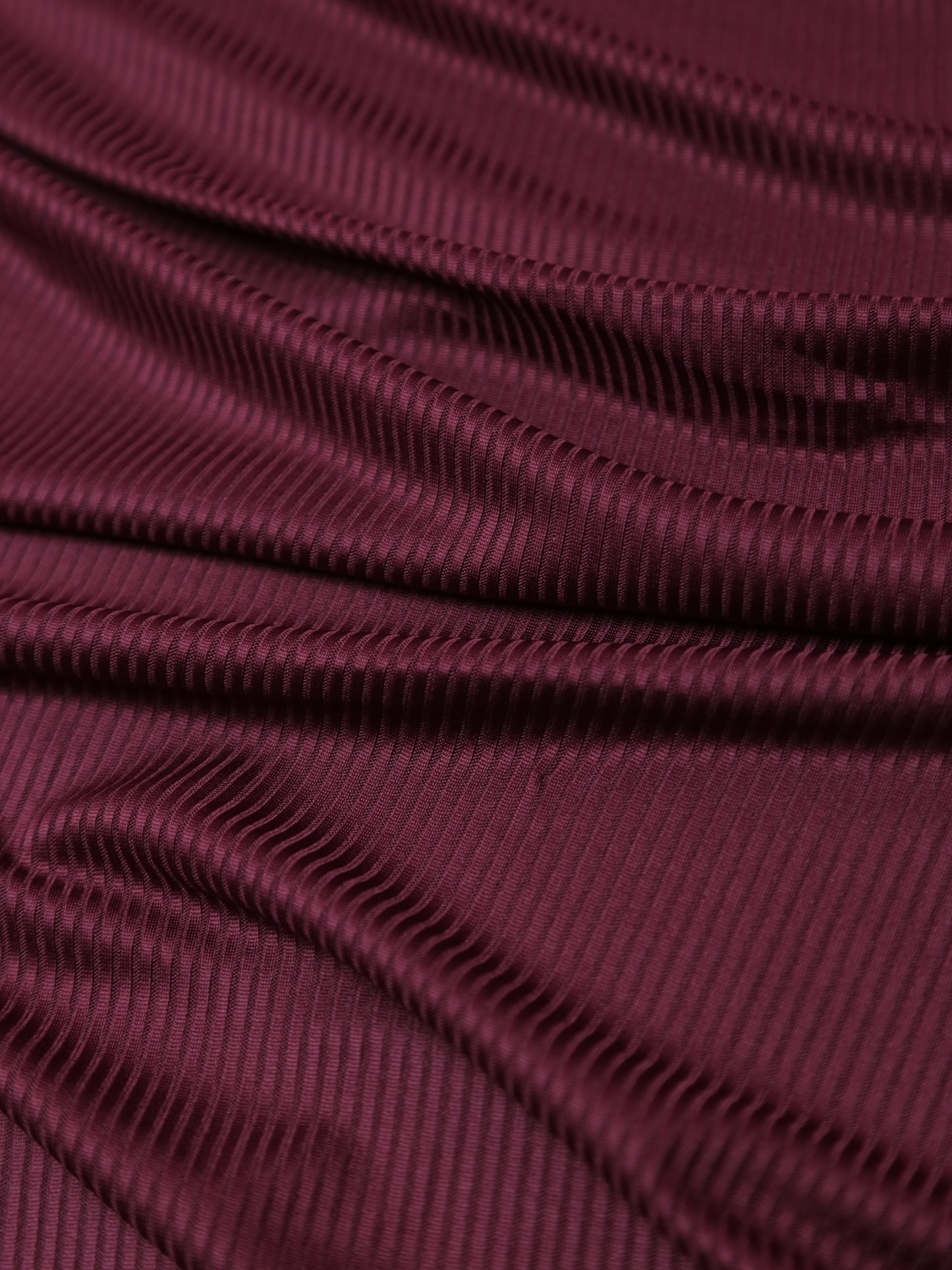 Ribbed Jersey - Deep Maroon