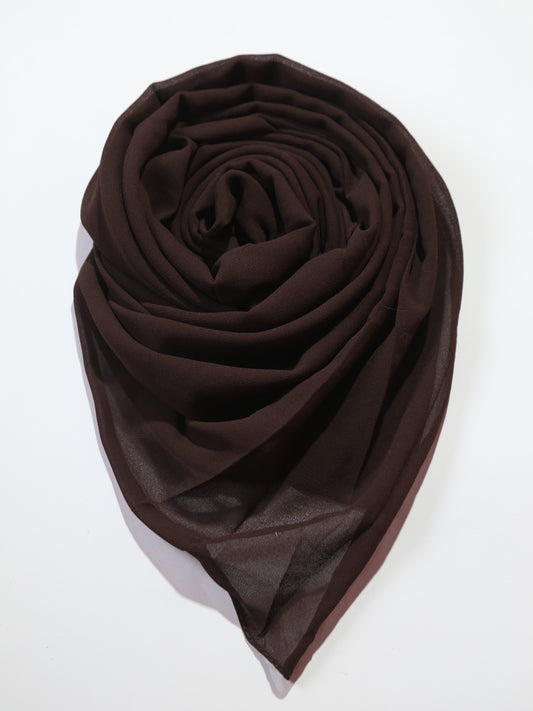 Georgette - Chocolate Brown