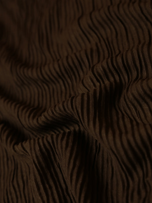 Casual Crumple - Chocolate Brown