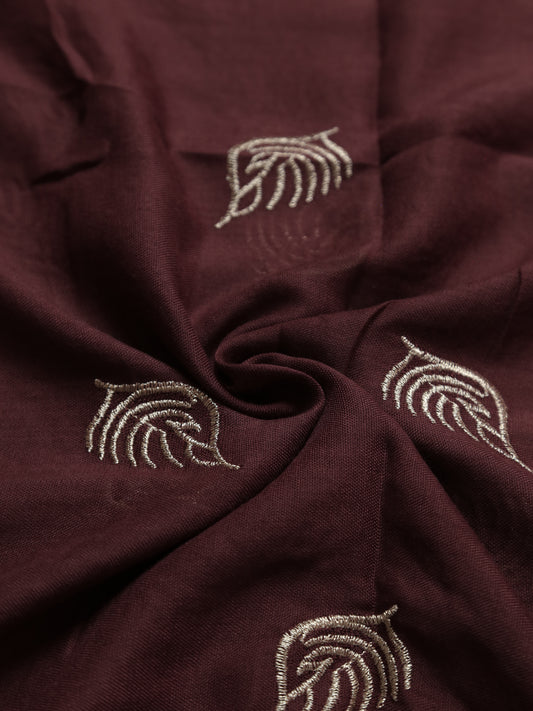 Ornate Threads - Deep Maroon