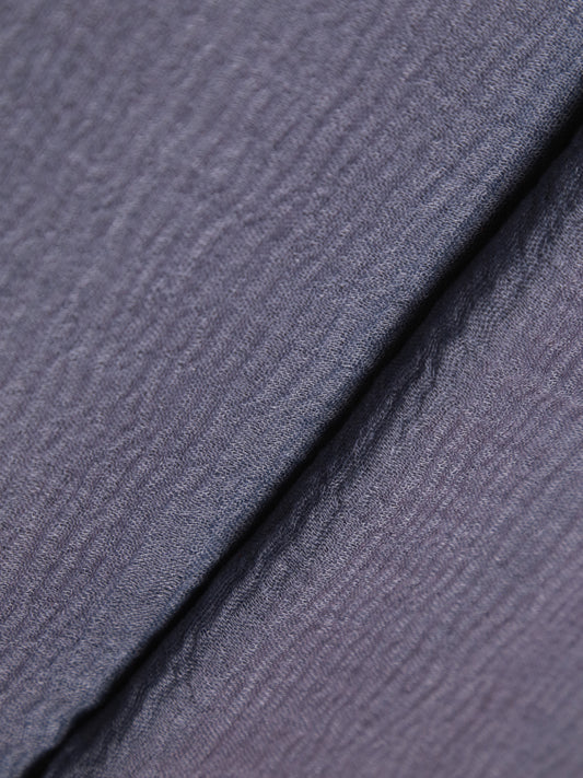Crinkle Breeze Viscose - Greysish Blue