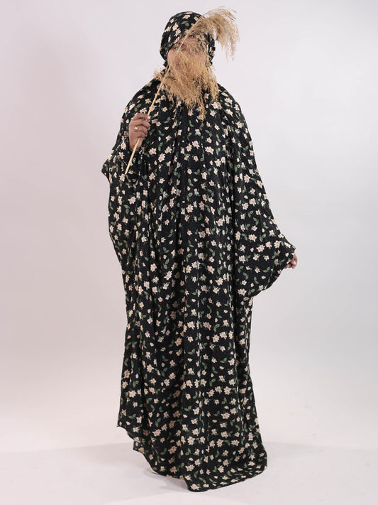 Namaz Chadar (Linen)-Yellow Magnolia
