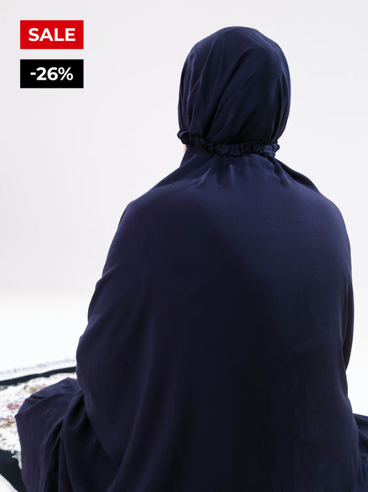 Namaz Chadar (Linen)-Navy Blue