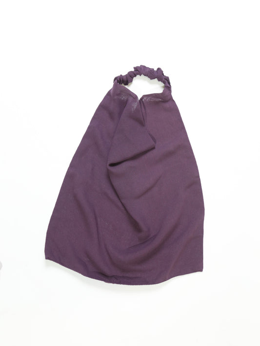 Elasticated Back Niqab - Dull Purple