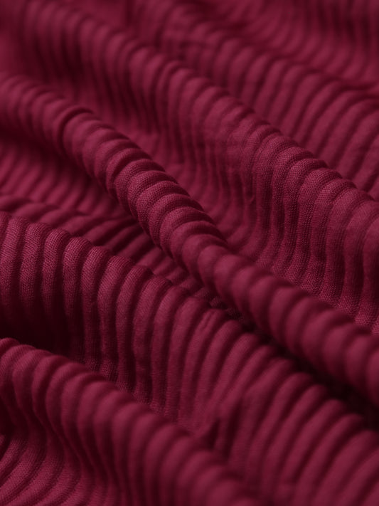 Casual Crumple - Maroon