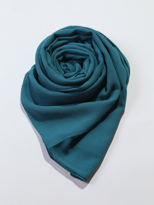 Georgette - Peacock Blue