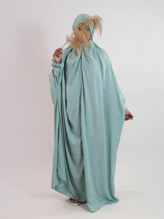 Namaz Chadar (Linen)-Plain Turquoise